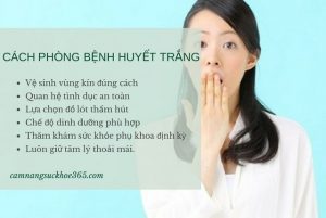 Cách phòng ngừa bệnh huyết trắng