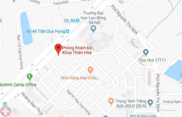 Sơ đồ phòng khám đa khoa Thiên Hòa
