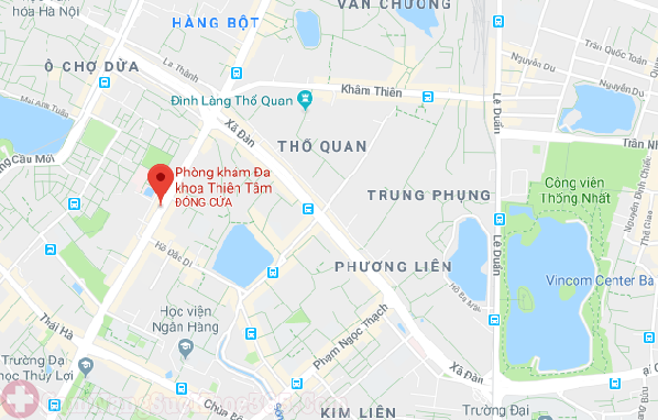 Sơ đồ phòng khám đa khoa Thiên Tâm