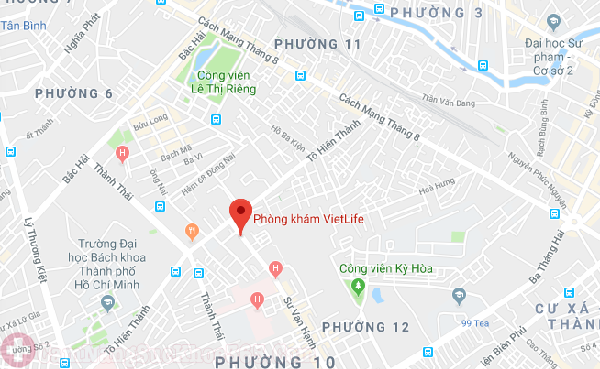 Sơ đồ phòng khám Đa khoa Vietlife