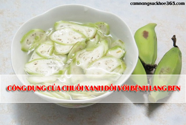 Chữa lang ben bằng chuối xanh