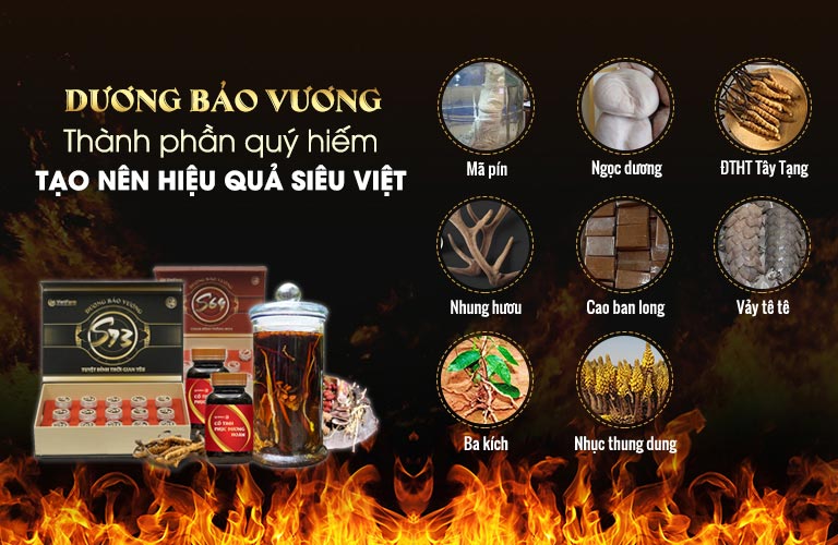 Combo sinh lý Dương Bảo Vương - Sự kết tinh của hơn 50 vị thuốc quý hiếm độc nhất vô nhị
