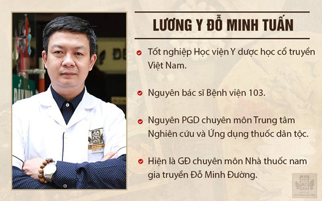 Lương y Đỗ Minh Tuấn là người đã khám và điều trị bệnh cho chú Mạnh