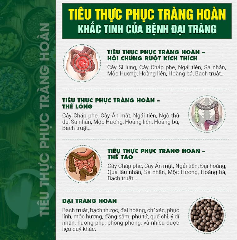 Thành phần từng chế phẩm