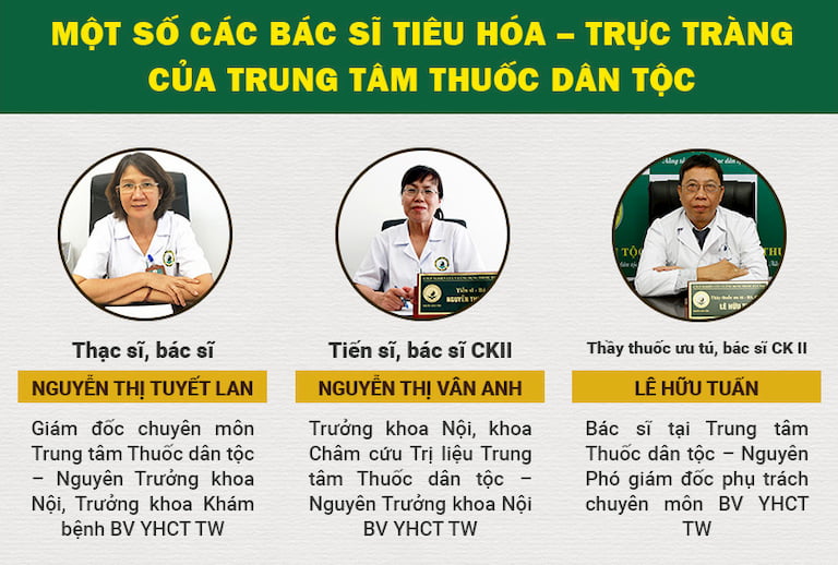 Đội ngũ y bác sĩ tại Thuốc dân tộc