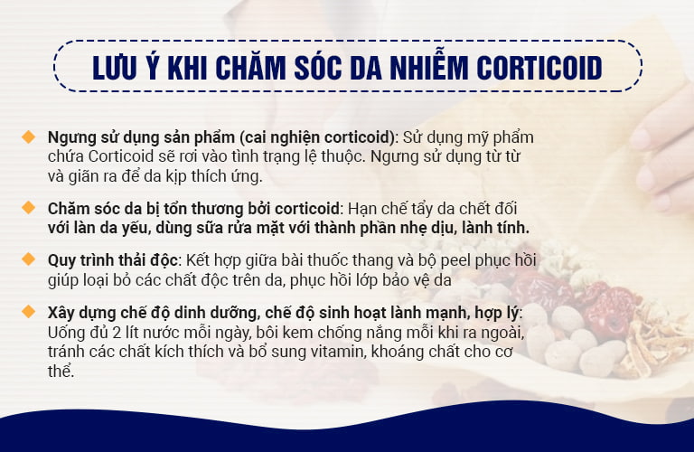 Chuyên gia khuyên bạn cách chăm sóc da nhiễm Corticoid
