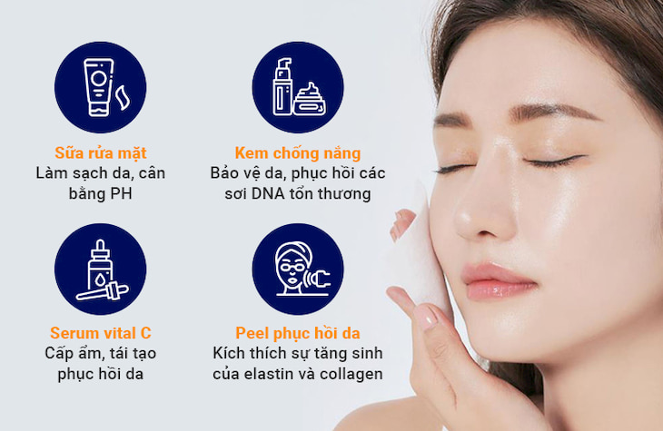 Sự kết hợp giữa phương pháp chăm sóc da chuyên sâu tại chỗ nhằm tối ưu hiệu quả