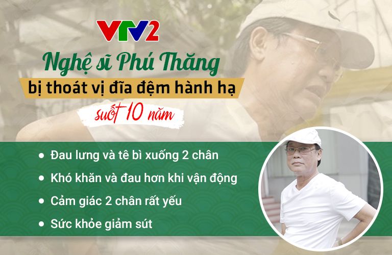 Sau sự nghiệp thành công ít ai biết rằng nghệ sĩ Phú Thăng sống chung với thoát vị đĩa đệm suốt 10 năm