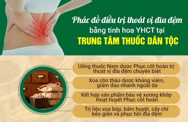 Phác đồ điều trị thoát vị đĩa đệm hoàn chỉnh tại Trung tâm Thuốc dân tộc
