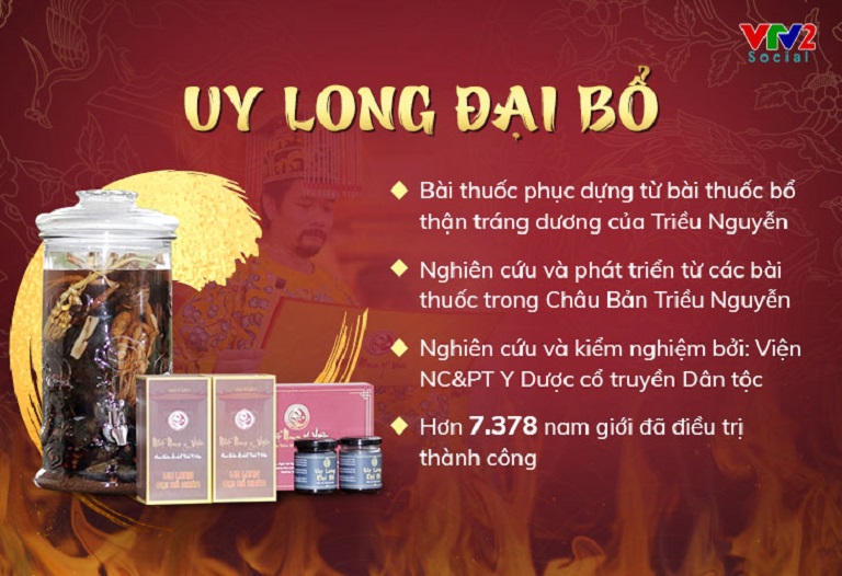 Hiệu quả của bài thuốc Uy Long Đại Bổ
