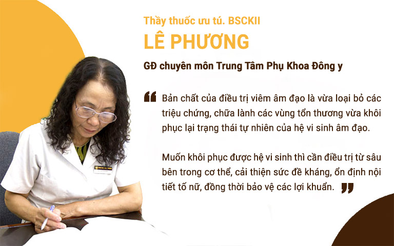 Bác sĩ Lê Phương chia sẻ về vai trò của hệ vi sinh âm đạo trong điều trị viêm phụ khoa