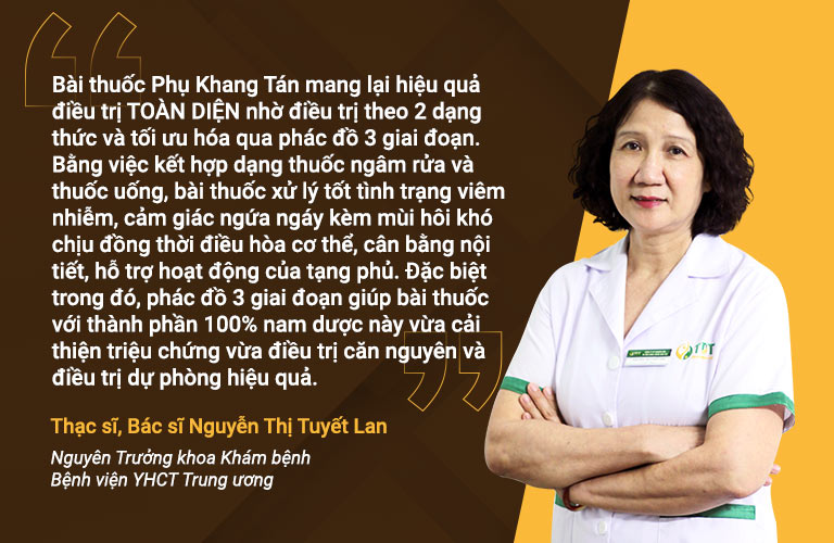 Bác sĩ Tuyết Lan nhận xét về phác đồ Phụ Khang Tán Bác sĩ Tuyết Lan nhận xét về phác đồ Phụ Khang Tán