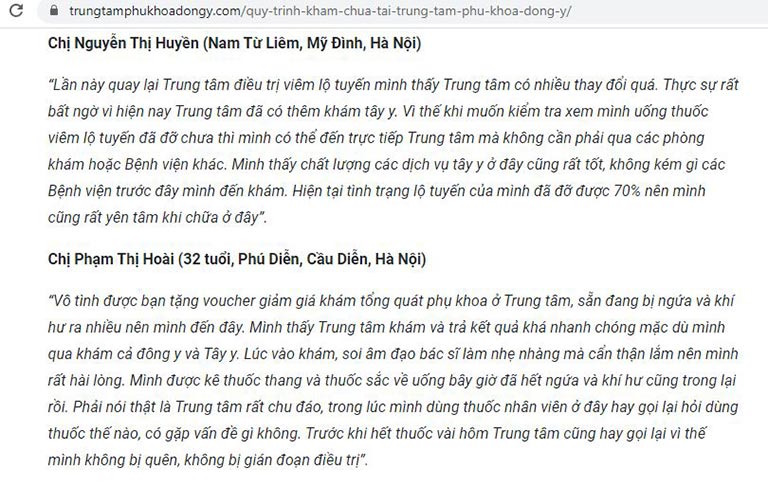 Bệnh nhân nhận chia sẻ cảm nhận về phương pháp Đông y có biện chứng Bệnh nhân nhận chia sẻ cảm nhận về phương pháp Đông y có biện chứng