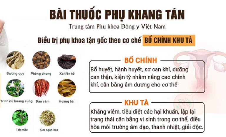 Bài thuốc Phụ Khang Tán điều trị bệnh phụ khoa từ gốc đến ngọn bằng cơ chế VÀNG Bài thuốc Phụ Khang Tán điều trị bệnh phụ khoa từ gốc đến ngọn bằng cơ chế VÀNG