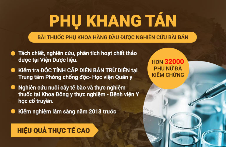 Phụ Khang Tán được nghiên cứu kỹ càng Phụ Khang Tán được nghiên cứu kỹ càng