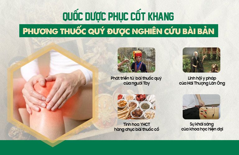 Bài thuốc xử lý thoái hóa khớp gối đầu tiên được nghiên cứu bài bản