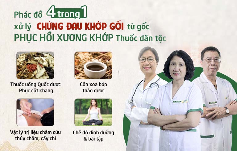 Phác đồ giải quyết tận gốc chứng đau khớp gối ở người già