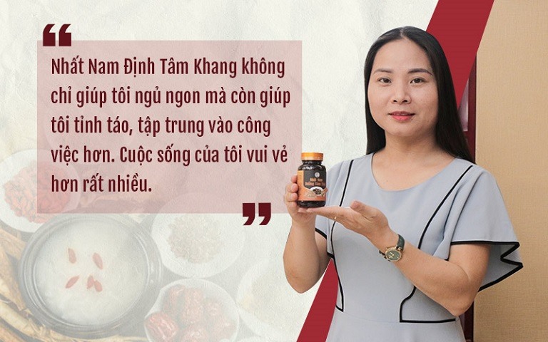 Chia sẻ của khách hàng về bài thuốc chữa mất ngủ Nhất Nam Định Tâm Khang