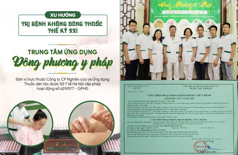 Đông phương Y pháp được Bộ y tế cấp giấy phép hoạt động