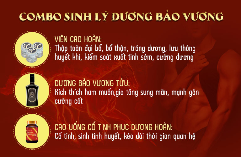 Hiệu quả siêu việt của combo sinh lý Dương bảo Vương