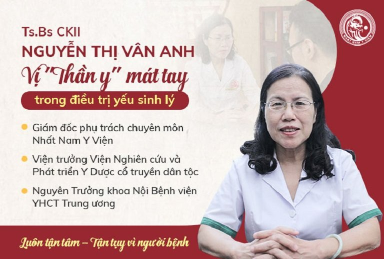TS.BS Nguyễn Thị Vân Anh - người có hơn 40 năm kinh nghiệm điều trị bằng YHCT