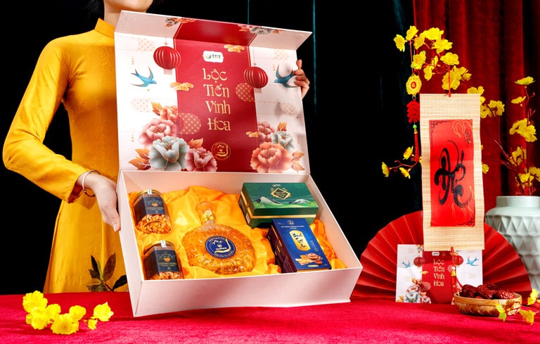Lộc Tiến Vinh Hoa - Thiết kế đẹp, hộp quà sang trọng, chất lượng