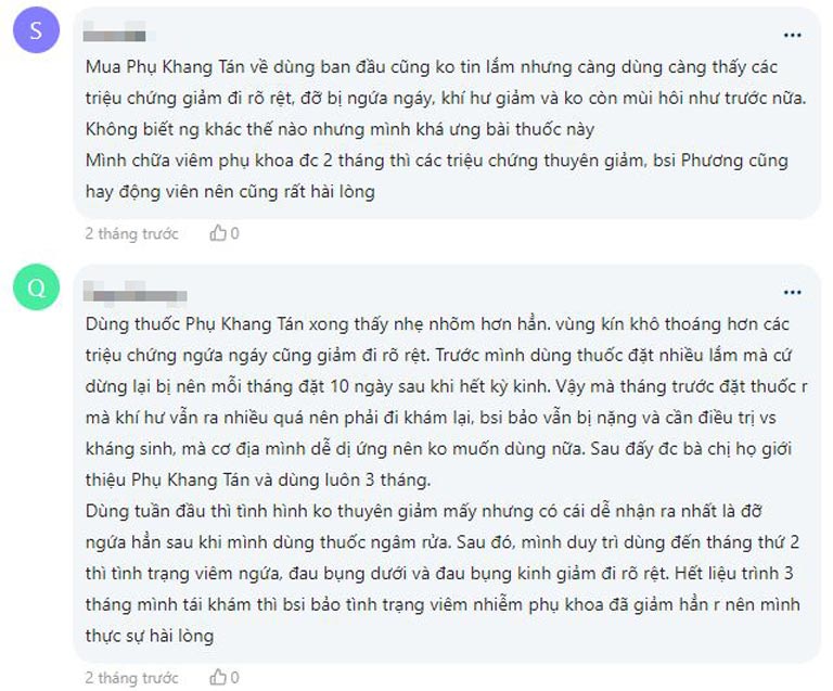 Những đánh giá của người bệnh về Bác sĩ Lê Phương và bài thuốc Phụ Khang Tán